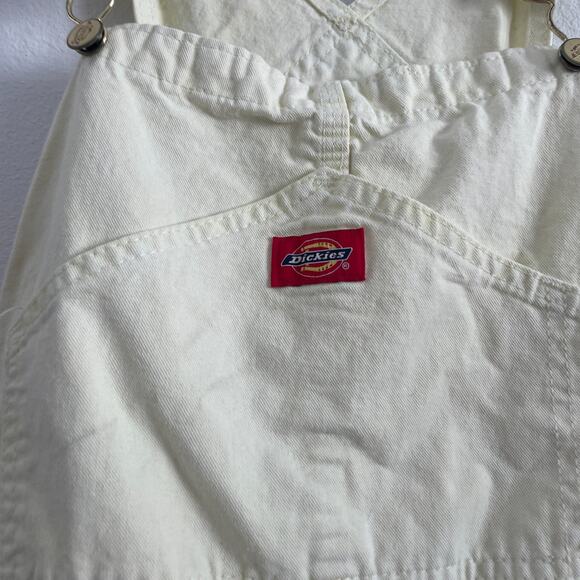 Vintage Dickies Utility Painters Bib Overalls Mens 32x30 YellowLoose Fit Stretch - Picture 7 of 7